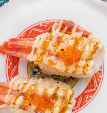 蟹子甜虾寿司
