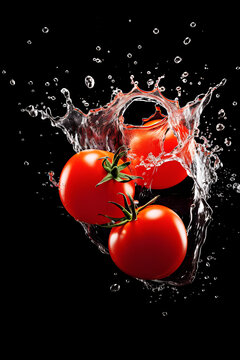 西红柿创意海报图