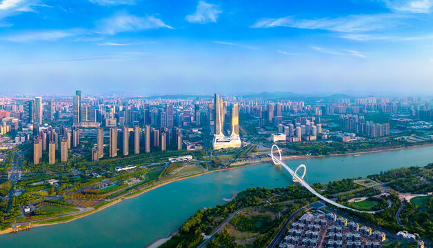 南京青奥中心双塔楼城市环境