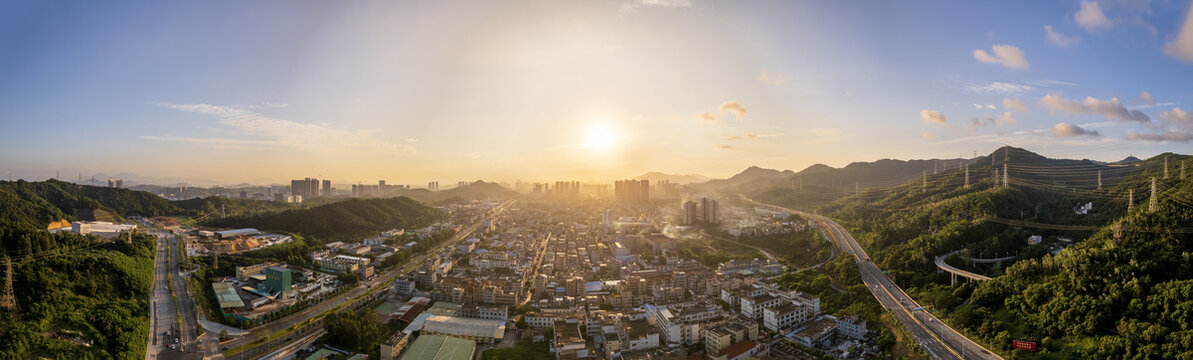 深圳坪山碧岭风光HDR全景图