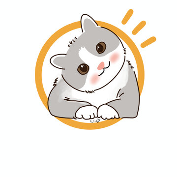 歪頭小貓咪