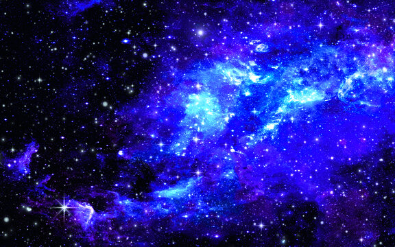藍色星空背景