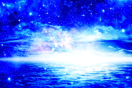 藍(lán)色星空背景