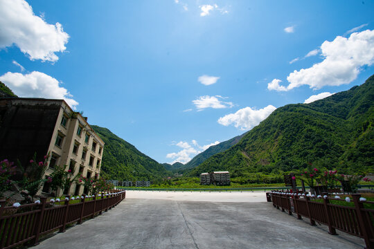 北川地震遗址