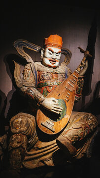 中国文化雕刻艺术四大天王像