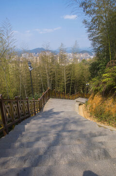 云际山登山道台阶