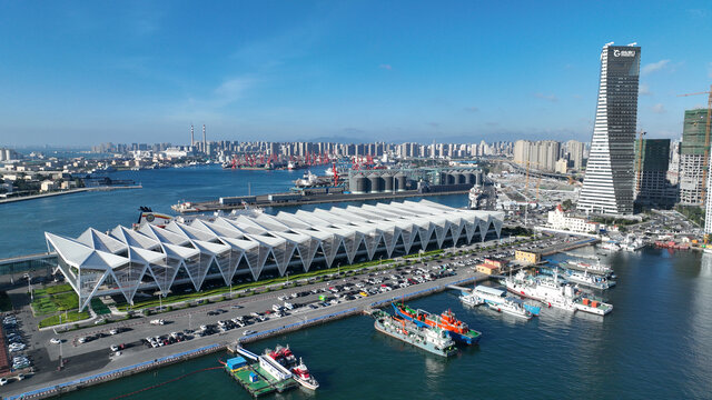 青岛港口邮轮母港大港小港