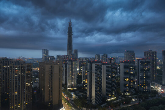 成都468乌云暴雨风暴傍晚