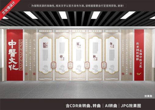 中醫(yī)文化展示展廳墻