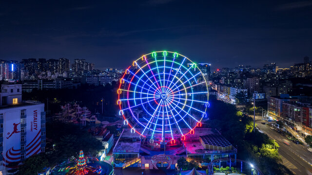 深圳坂田摩天轮夜景