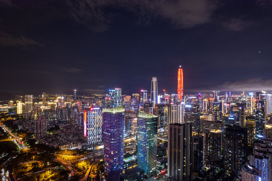 城市夜景深圳风光