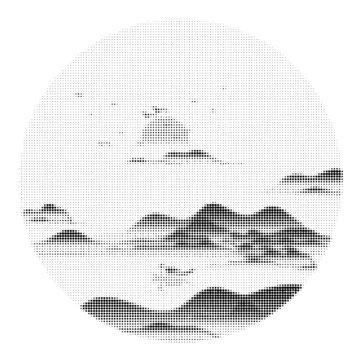 山水圓點(diǎn)激光鏤空沖孔