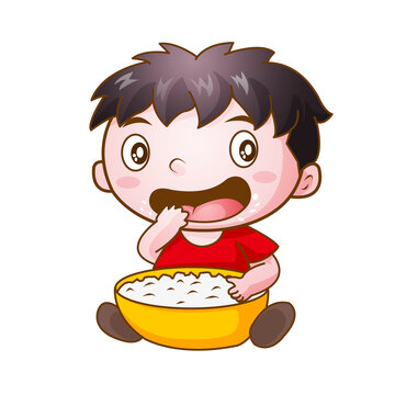 干飯娃娃卡通