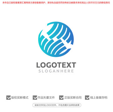 线路科技标志logo