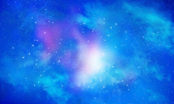 藍(lán)色星空背景