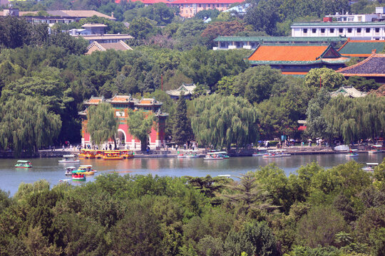 景山鸟瞰北海公园