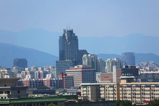 景山鸟瞰北京城