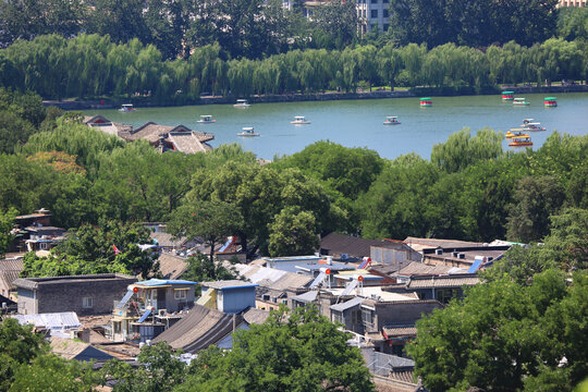 景山鸟瞰北海公园