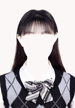 女生換臉證件照