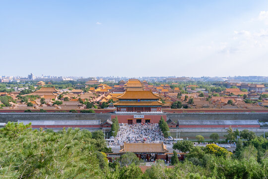 北京故宫及中轴线风光角楼