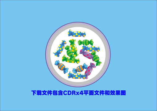 一碟糖果彩糖喜糖