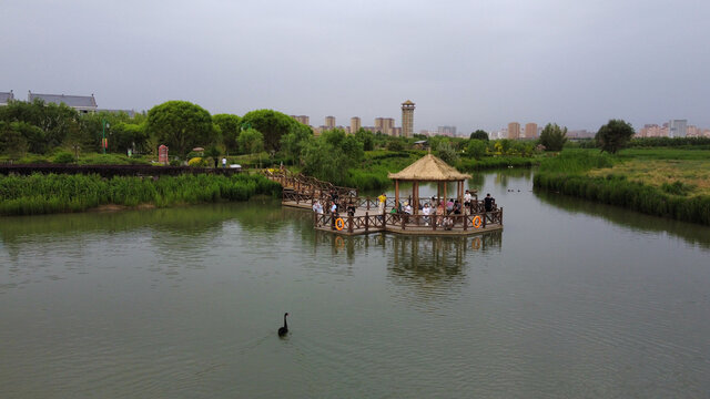 中国张掖国家湿地公园景色
