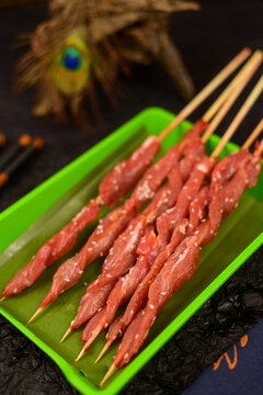 芝麻雞肉串