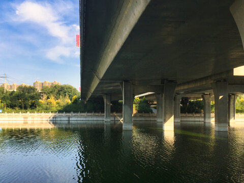 呼和浩特小黑河大桥风景