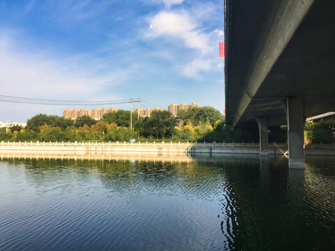 呼和浩特小黑河大桥风景