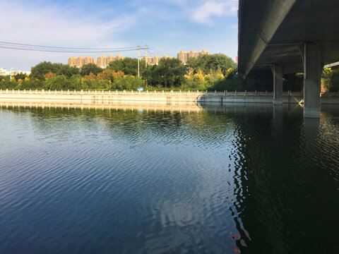 呼和浩特小黑河大桥风景