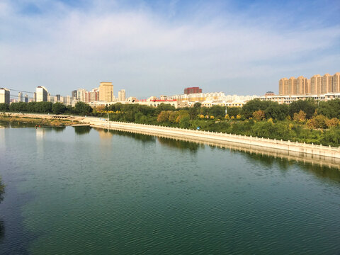 呼和浩特小黑河大桥风景