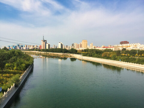 呼和浩特小黑河大桥风景