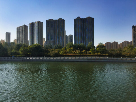 呼和浩特小黑河大桥风景