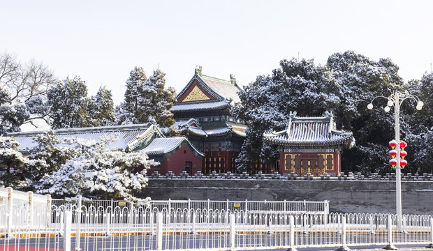 北海团城雪景