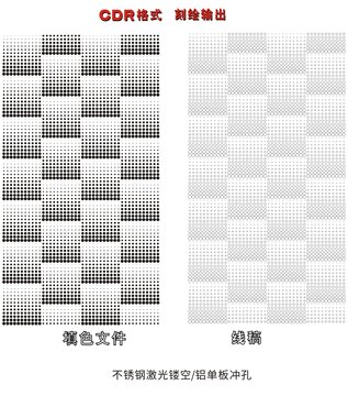 圆点激光镂空冲孔