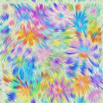 時尚唯美毛發(fā)線條印花