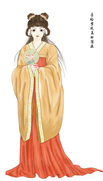 古風(fēng)美女插畫(huà)