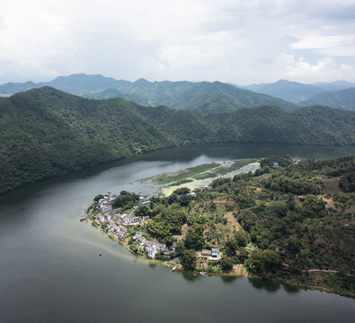 新安江山水画廊航拍自然风光