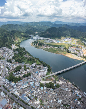 新安江山水画廊航拍自然风光