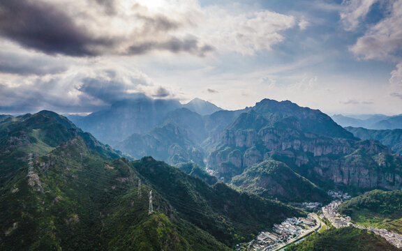 温州雁荡山航拍风光