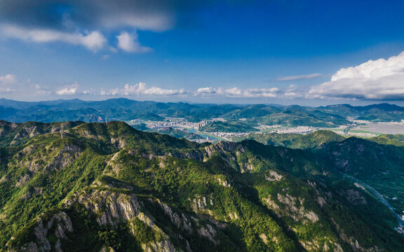 温州雁荡山航拍风光