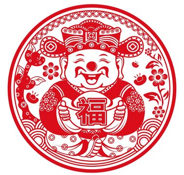 靜電貼財神恭喜發(fā)財