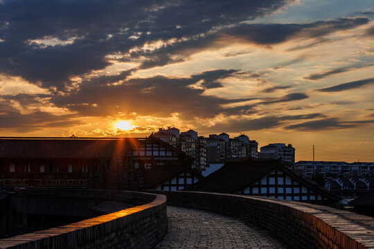 常德河街风光小景