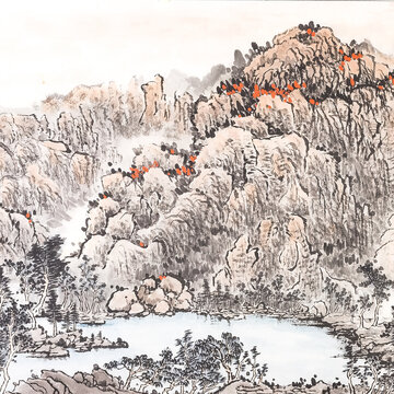 新中式山水画