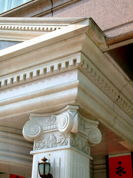罗马柱头石柱装饰柱石材工艺