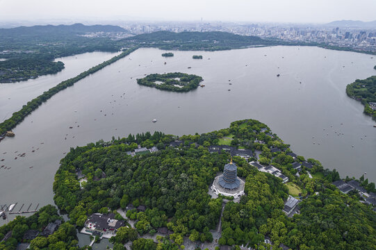 杭州西湖俯瞰