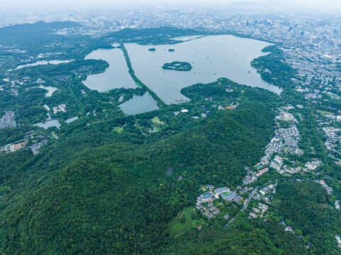 杭州西湖俯瞰