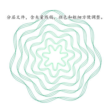 圓形幾何花型