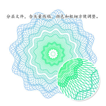 花型防偽紋