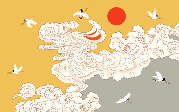 祥云插畫